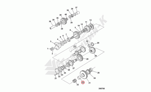 Подшипник скольжения (втулка) JCB 917/00008