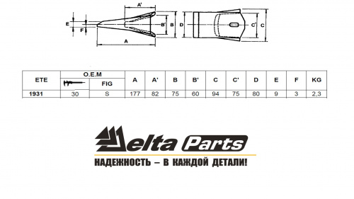 Коронка Esco 30S