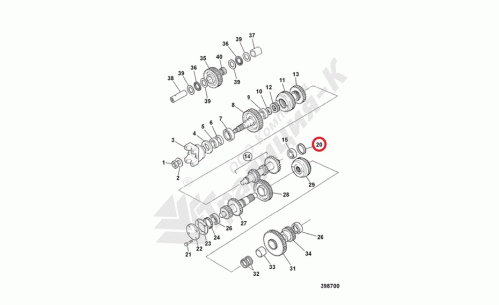 Гайка JCB 459/70275