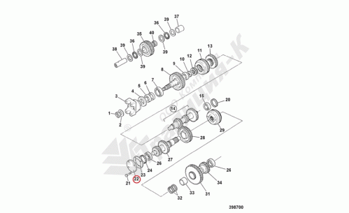 Крышка подшипника JCB 331/23731