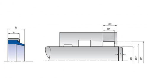Грязесъемник армированный 030-040-7/10 / A203-030 PU