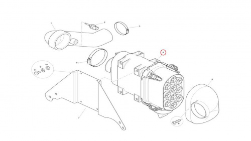 Корпус фильтра воздушного Terex T117083